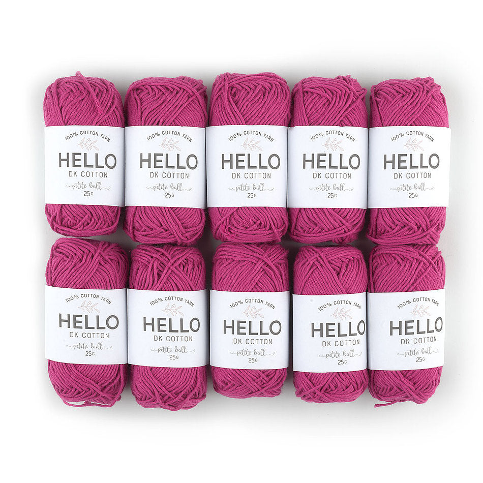 Хлопковая пряжа HELLO 25 гр - HELLO DK Cotton Yarn 106
