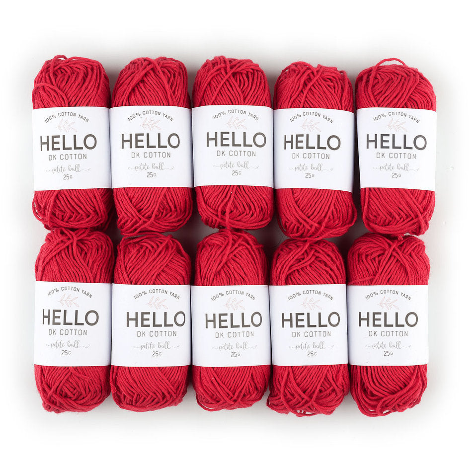 Хлопковая пряжа HELLO 25 гр - HELLO DK Cotton Yarn 114