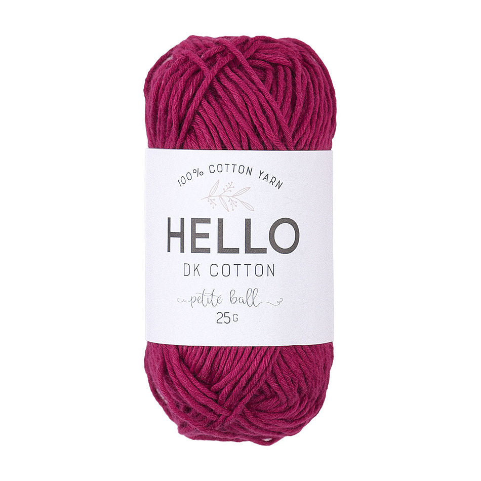 Хлопковая пряжа HELLO 25 гр - HELLO DK Cotton Yarn 107