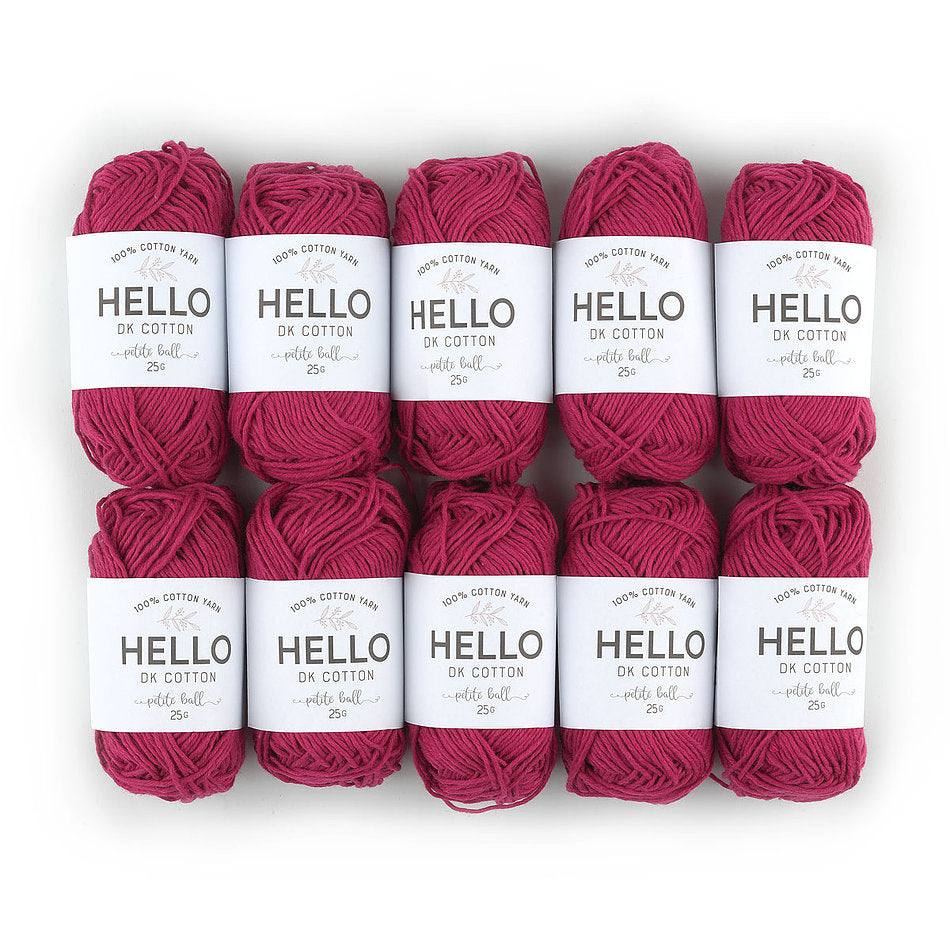 Хлопковая пряжа HELLO 25 гр - HELLO DK Cotton Yarn 107