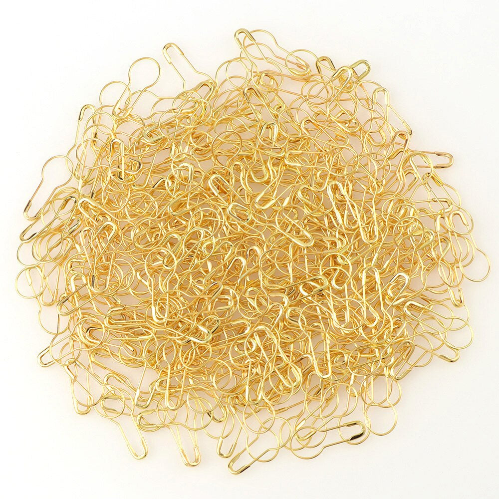 50 pcs Pear Safety Pins ( Gold or Silver Color) – Tuhafiyecimiz