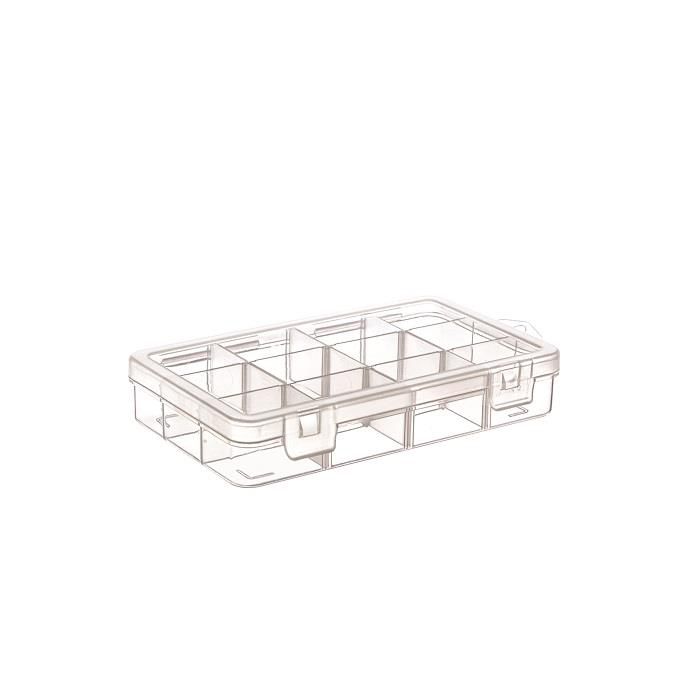 Plastik gözlü saklama kutusu ( 9 gözlü Organizer kutu)