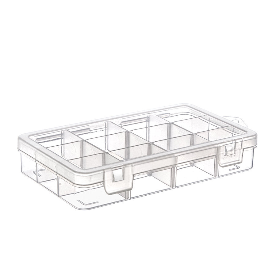 Plastik gözlü saklama kutusu (12 gözlü Organizer kutu)