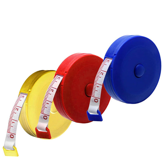Automatic Tape Measure in vibrant colors - 1.5 meters (Random color will be sent)