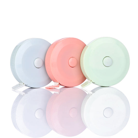 Automatic tape measure in pastel colors - 1.5 meters (Random color will be sent)
