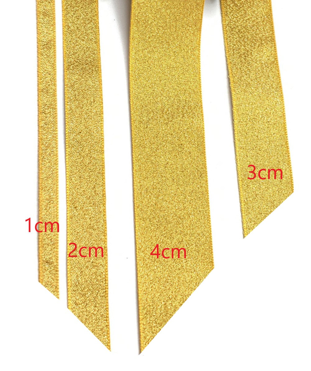 10 meters Gold Glitter Ribbon