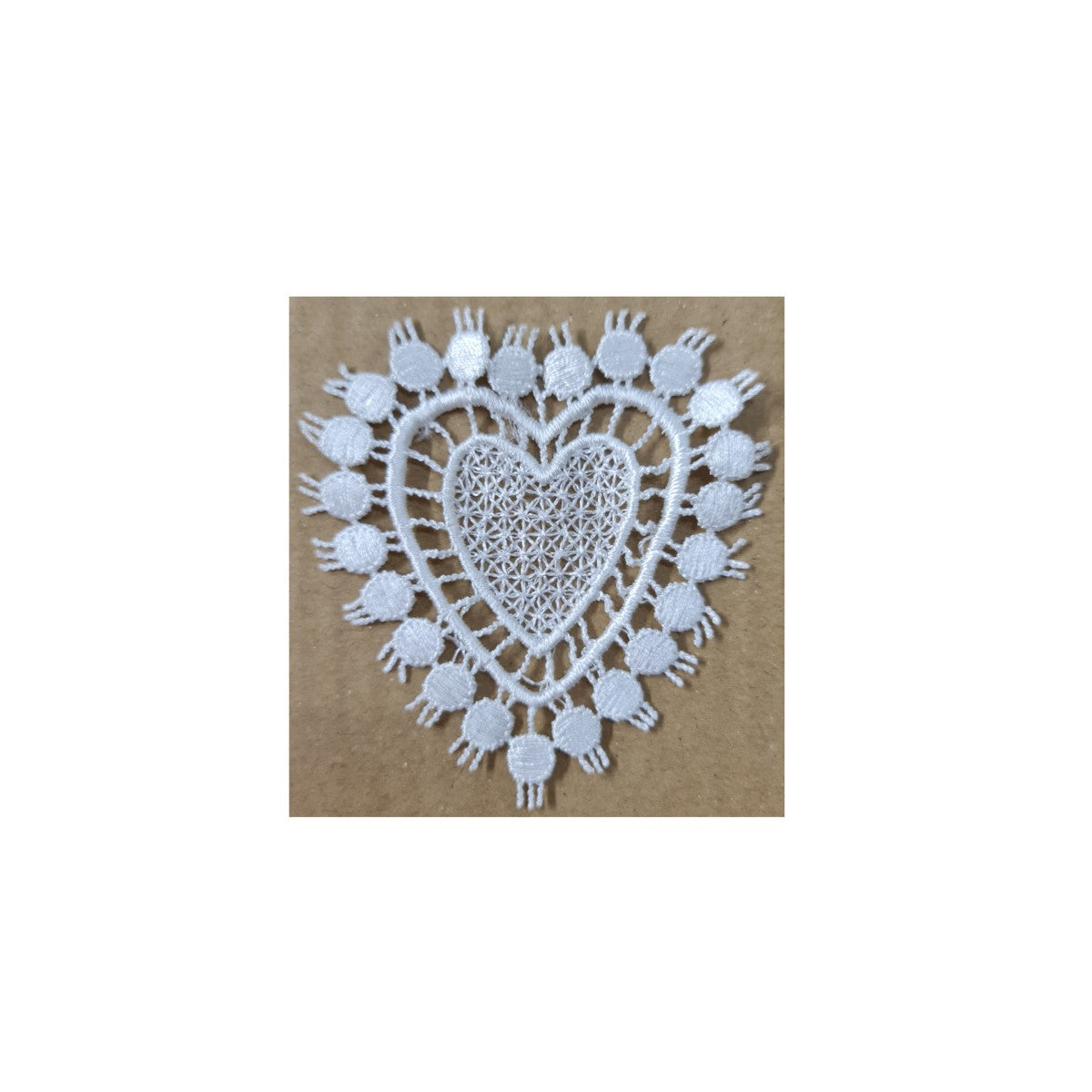 Big Heart Guipure Motif (6010) (4, 8 or 12 pcs) – Tuhafiyecimiz