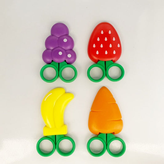 Magnetic, Fruit pattern, Mini scissors.