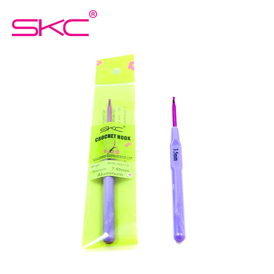 Высококачественная пластиковая ручка SKC для вязания крючком. Различные цвета алюминия (10 видов вариантов)