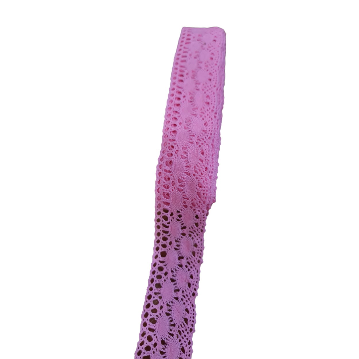 Кружево шириной 40 мм Неоновый розовый - Фосфорно-розовое кружево (1085)